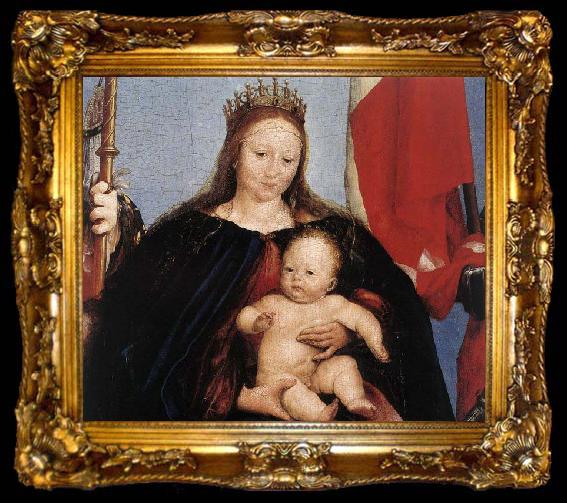 framed  HOLBEIN, Hans the Younger The Solothurn Madonna, ta009-2